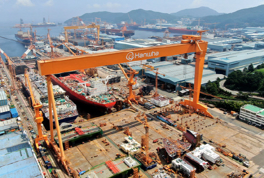 한화오션 거제사업장. 한화오션 제공